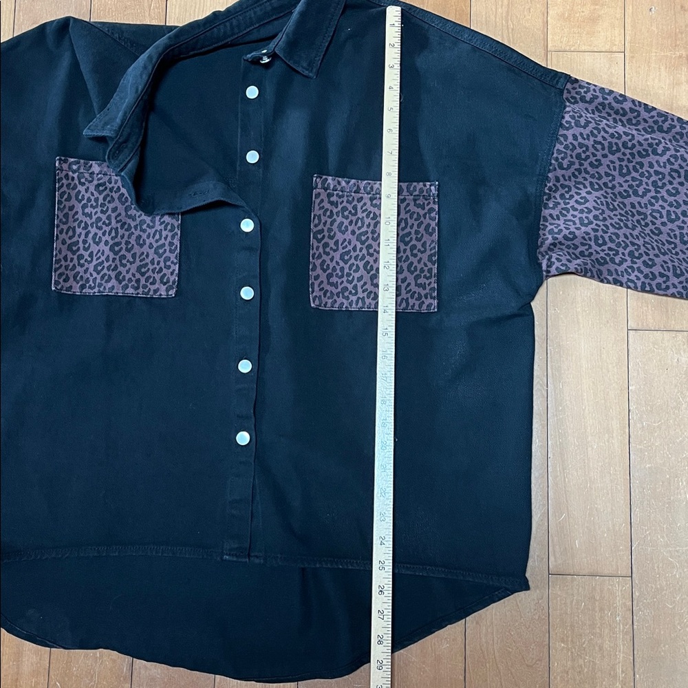 Denim Shacket Jacket - image 6